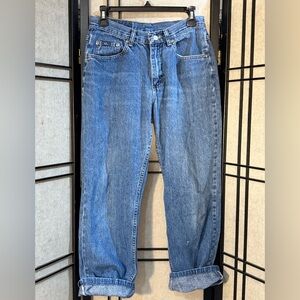 Vintage Blu Jeans Straight Leg Denim Womens Size 8 M Ankle 100% Cotton FLAW